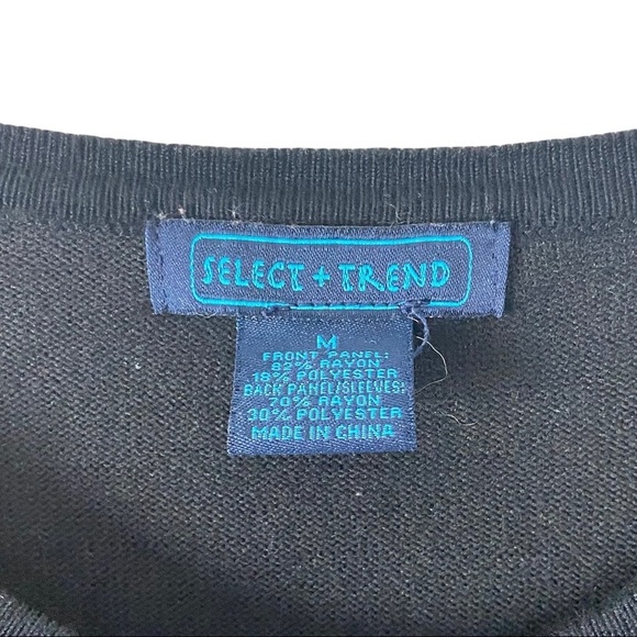 Select + Trend Women’s 9 Button Front Long Sleeve Sweater Size Medium. - Picture 6 of 8